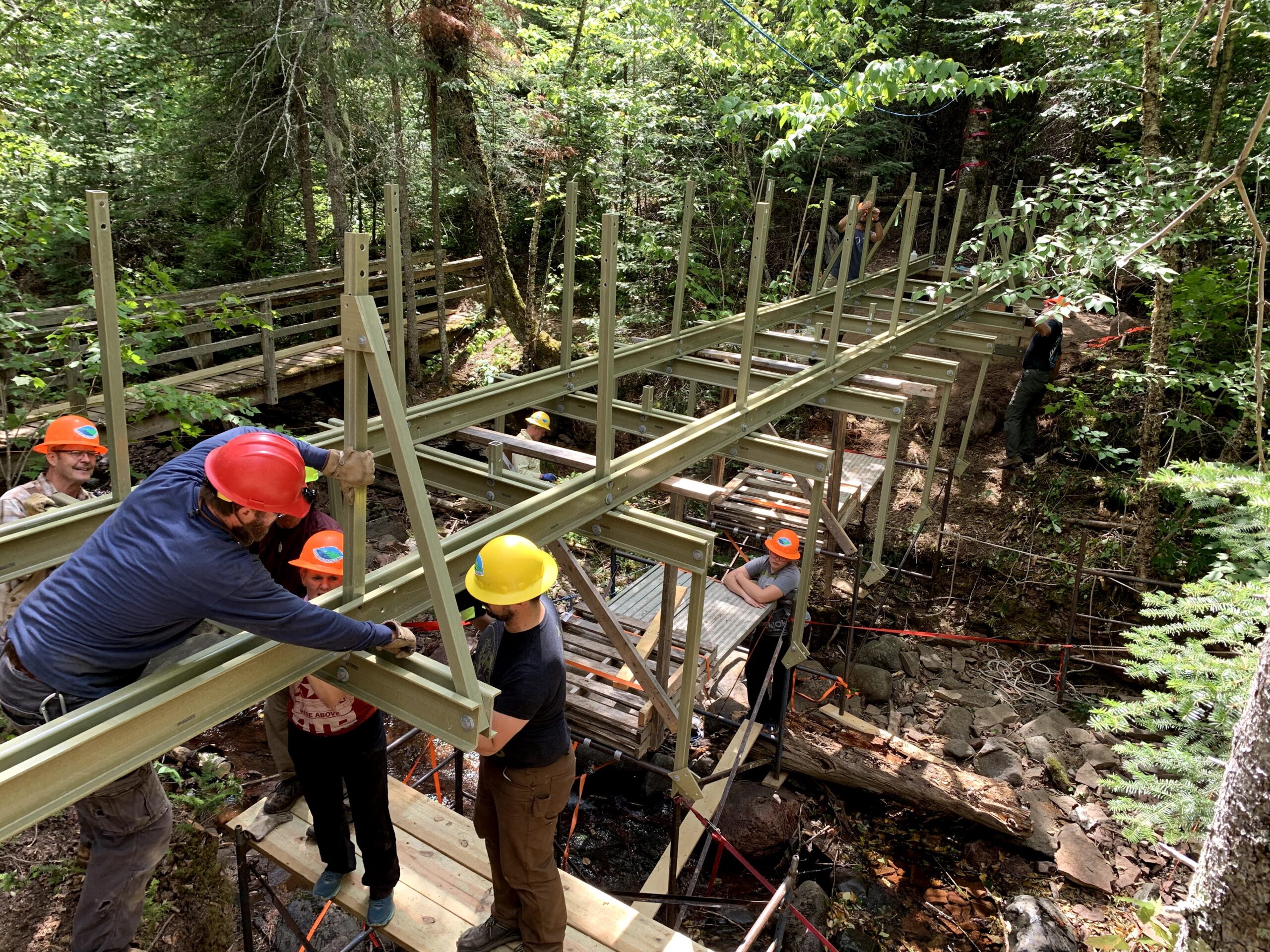 Superior Hiking Trail -Kimball Bridge Build 2021